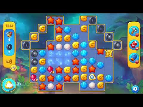 Fishdom Easy Level 6353 (with full seashell) @choraelmin
