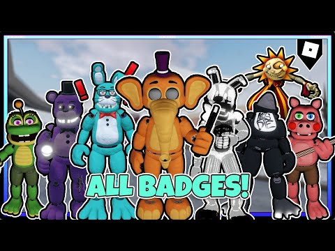 HOW TO GET ALL 50 BADGES in Fredbear's Mega Roleplay | ROBLOX
