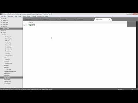 PHP OOP Login Register System Logging out Part 18 23