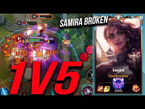 USING SAMIRA IN CHALLENGER ELO AND SHE IS BROKEN AF 1V5 IN WILD RIFT??!