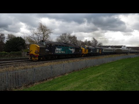 DRS Class 37 No's. 37218 & 37409 TnT 68007 on 1Z22 'Blue Boy's Locofest' on 09.02.19 - HD