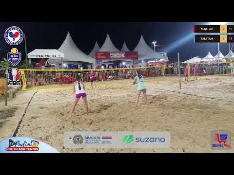 CIRCUITO BAIANO DE BEACH TENNIS-ARENA MUCURI: FEM.PRO MAR-LAR VS TAM-TAM