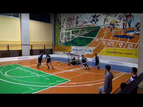 Krišs Kopštāls (6) vs Novadnieki 2nd floorball play-off match