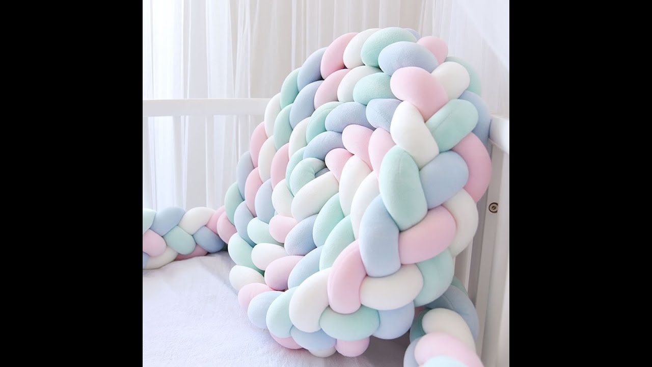 Tour de lit bébé tressé 4 BRINS - 3 mètres