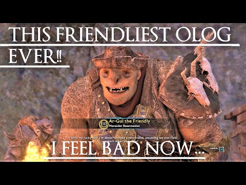 Shadow of War: Middle Earth™ Unique Orc Encounter & Quotes #40 THE FRIENDLIEST OLOG EVER!