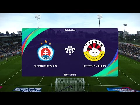 ŠK Slovan Bratislava vs MFK Tatran Liptovský Mikuláš (30/10/2022) Slovak Fortuna Liga PES 2021