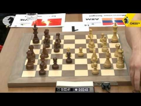 Movsesian-Le Quang Liem; World Blitz Championship 2013