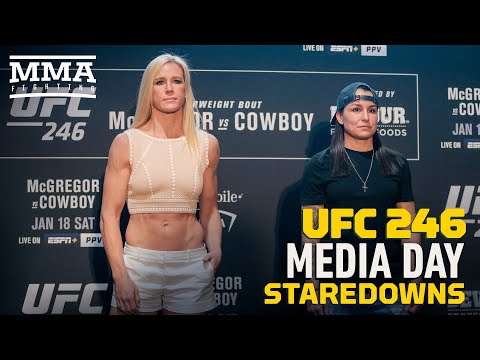 UFC 246 Media Day Staredowns - MMA Fighting