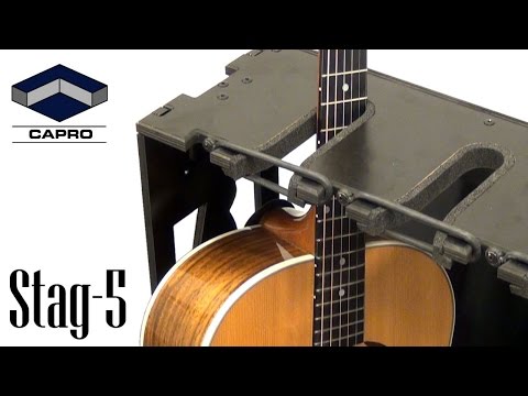 Capro Flight Case Multi Guitar Stand for 5 Guitars