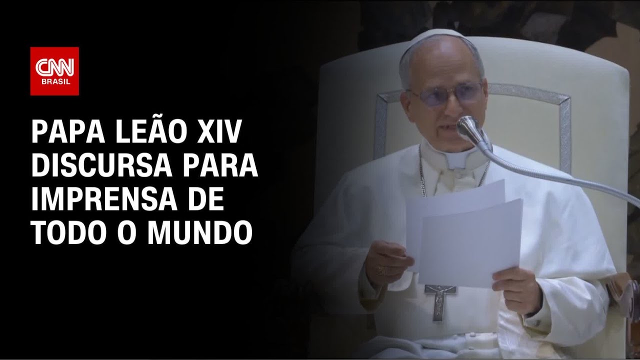 Papa Leão XIV se reúne com jornalistas nesta segunda (12) | CNN NOVO DIA