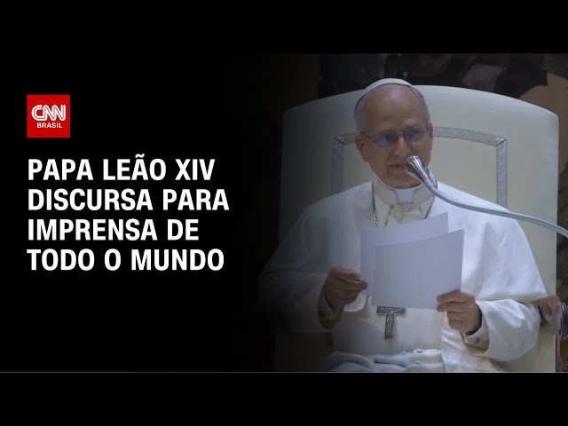 Papa Leão XIV se reúne com jornalistas nesta segunda (12) | CNN NOVO DIA