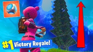 Building The *BIGGEST* PORT-A-FORT BASE In Fortnite Battle Royale!