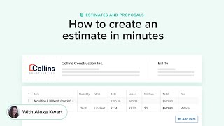 Creating Estimates in Minutes
