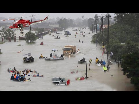 🔴Evacuate in Texas, USA! Streets become oceans | Flooding in Lubbock TX