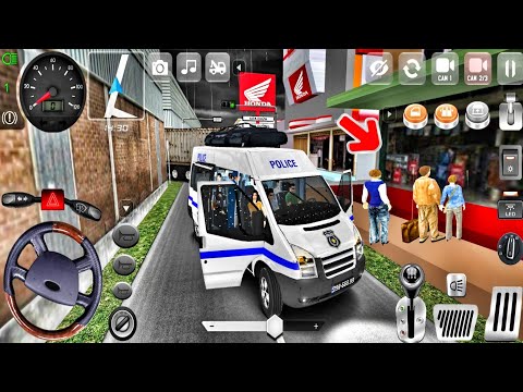 Ford Transit Police Van Driving 🚔 - Minibus Simulator Vietnam - Android Gameplay