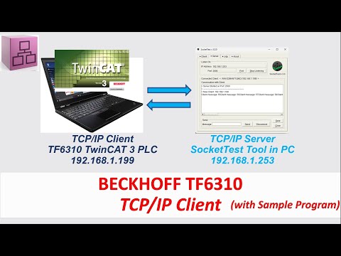COM34. TCP/IP Client via Beckhoff TF6310 TwinCAT