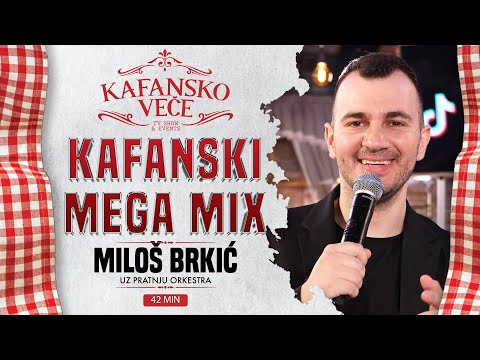 MILOS BRKIC - KAFANSKI MEGA MIX 42MIN | UZIVO | ORK ACE STOJNEVA | 2024 | KAFANSKO VECE