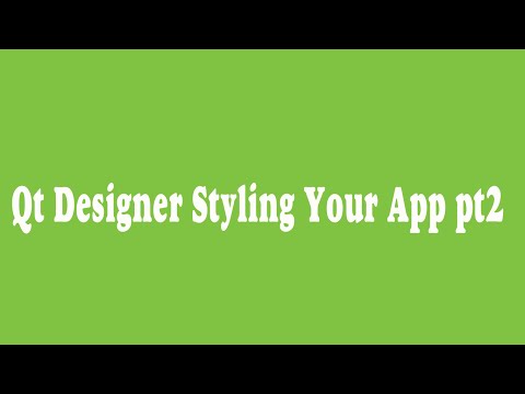 37 _ Qt Designer Styling Your App pt2 (Arabic)