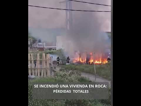 Se incendió una vivienda en Roca  #ríonegro #generalroca