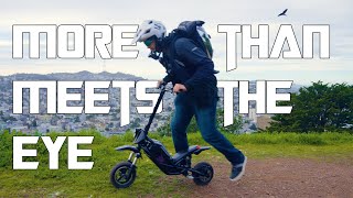 Splach Transformer Electric Scooter | Tiny E-dirt bike Or Space Robot?