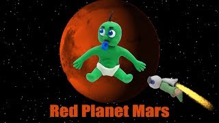 Red & Green Superhero Baby in GO TO MARS - Play Doh Kids Stop Motion Animation