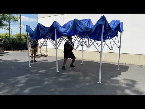 Koval Outlet - How to setup and takedown 10x20 Pop Up Canopy Tent