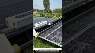 Solar Panel Cleaning Robot Scrubs Dust In One Pass