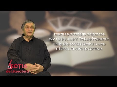 Lecția de Literatură. Talent (19 02 2020)
