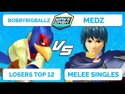 WAVEDASH 2022 - BobbyBigBallz (Falco) VS Medz (Marth) - SSBM - Losers Top 12
