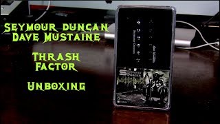 Video thumbnail for Seymour Duncan Dave Mustaine Thrash Factor (Unboxing) by Cryptic Mask Guitar