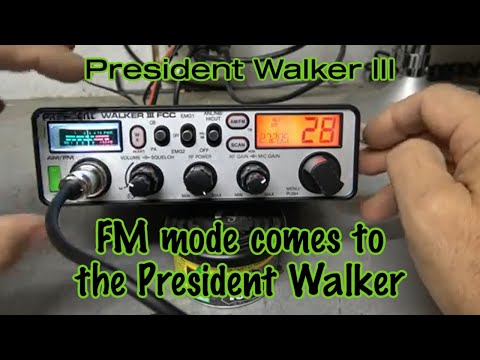 President Walker III FCC AM/FM 40 Channel CB Radio. FM mode comes to one of Presidents best radios!