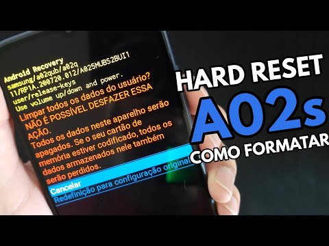 HARD RESET SAMSUNG A02s |  FORMATAR SAMSUNG A02s | ANDROID 10, 11 e 12