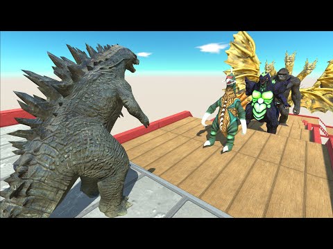 Godzilla 2014 Death Fall - Animal Revolt Battle Simulator