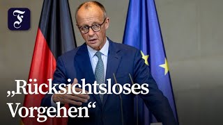 Bundeskanzler Merz verurteilt russische Kampfdrohnen über Polen