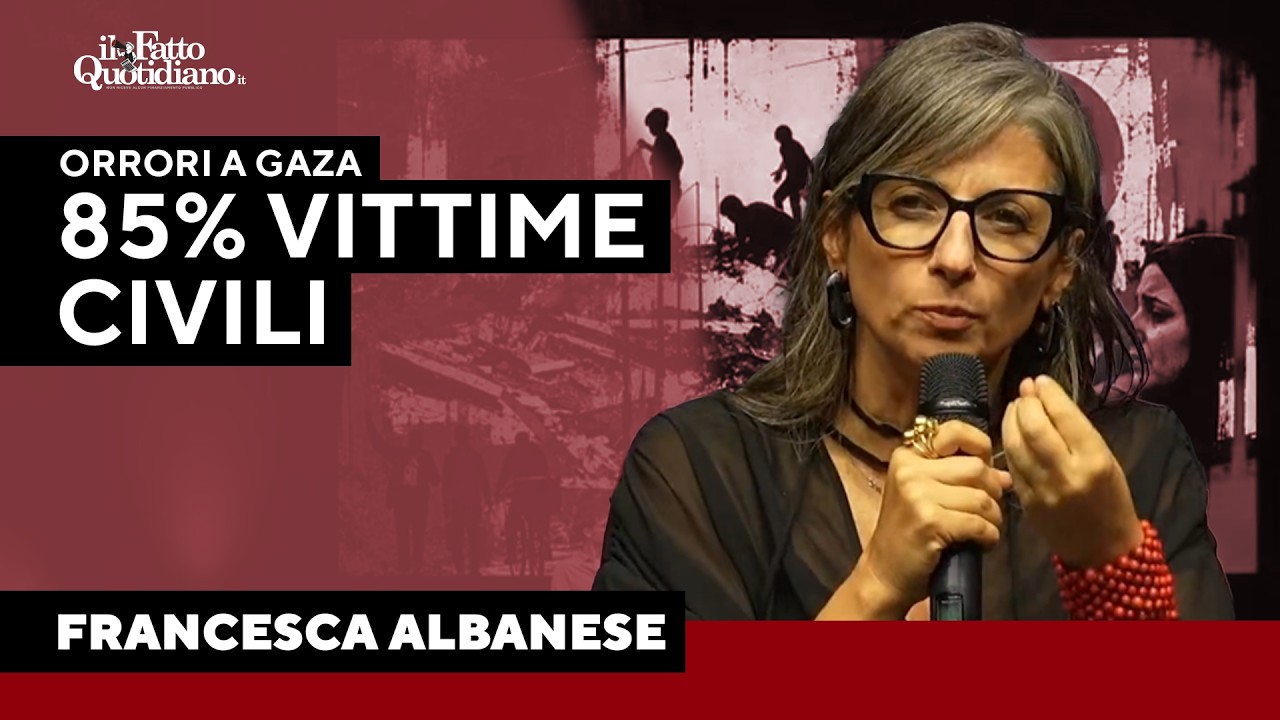 Gaza, Albanese: “Quando l’85% delle vittime sono civili non puoi parlare di danni collaterali”