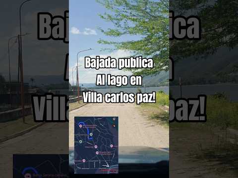 Hoy te mostramos una de las bajadas publicas al #lago  en el ingreso de villa carlos paz #carlospaz