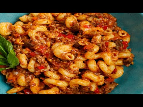 Easy Ground Beef Tomato Pasta Recipe - Meat sauce /...