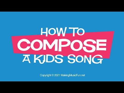 How to Compose a Kids Song (First Lesson) - It's as Easy as Baking Cookies!