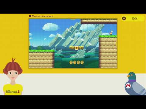 7 - Mario's Limitations ~ Intermediate Maker Lessons - Yamamura's Dojo - Super Mario Maker 2 1bu