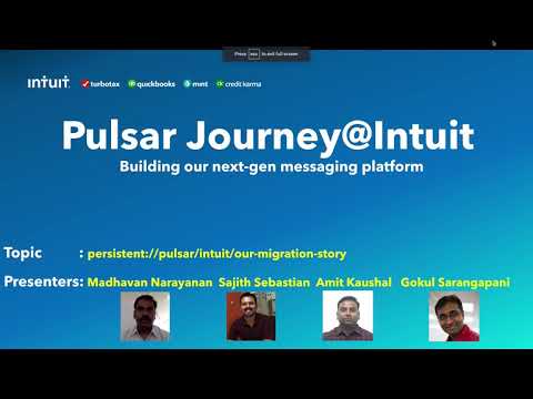 Building the Next-Generation Platform on Pulsar at Intuit - Pulsar Summit NA 2021 Keynote