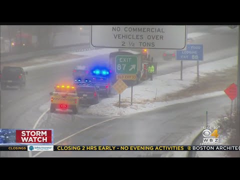 Multiple Crashes Reported In Massachusetts As Freezing Rain Continues, 1 Confirmed Fatality
