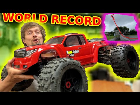 World record RC Car high jump attempt