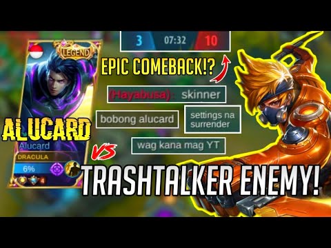 WHEN ALUCARD MEETS TRASHTALKER ENEMY | EPIC COMEBACK? MUST WATCH! -DRACULA