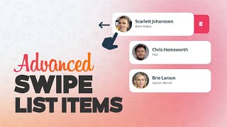 Touch Swipe List Items using JavaScript