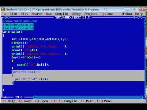 Basic Program In C In Tamil