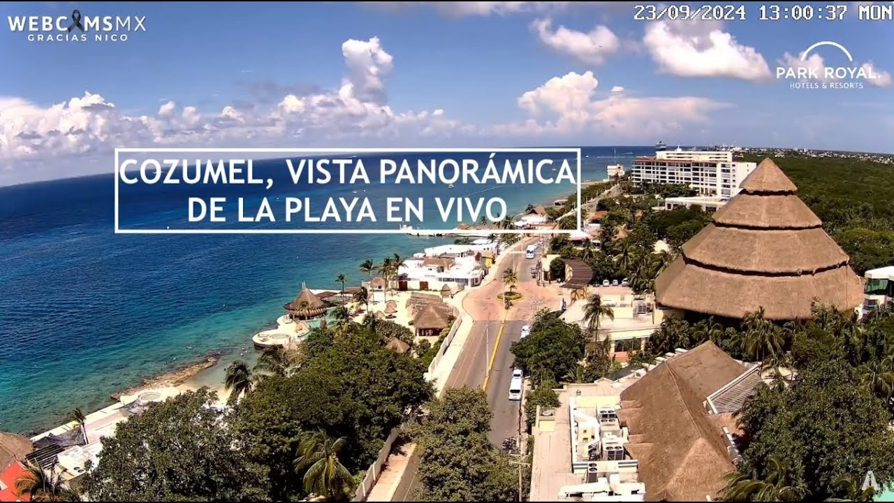 Live webcam view of Grand Park Royal Cozumel Panorama
