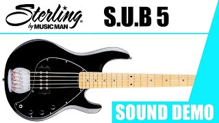 Video thumbnail for 🎼 Sterling by Music Man S.U.B. Sting Ray 5 BK  🎧 Sound check / sound analysis 🎧 - No talking by Jorge Arana