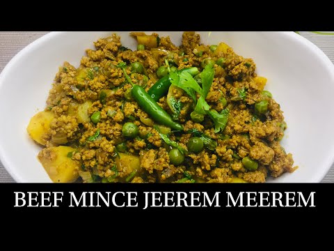 GOAN DRY BEEF MINCE JEEREM MEEREM RECIPE |BEEF MINCE RECIPE- BY NATASHA