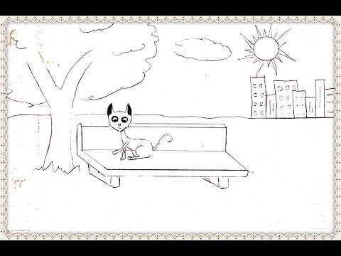 Cat On A Bench (A Short Animated Film) 2014 India