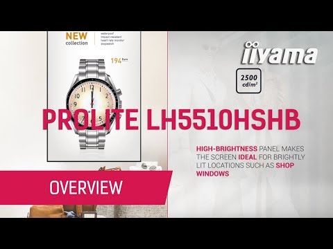 iiyama ProLite LH5510HSHB-B1 Signage Display 138,8 cm (55 Zoll) video preview